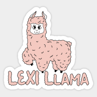 Lexi llama Sticker